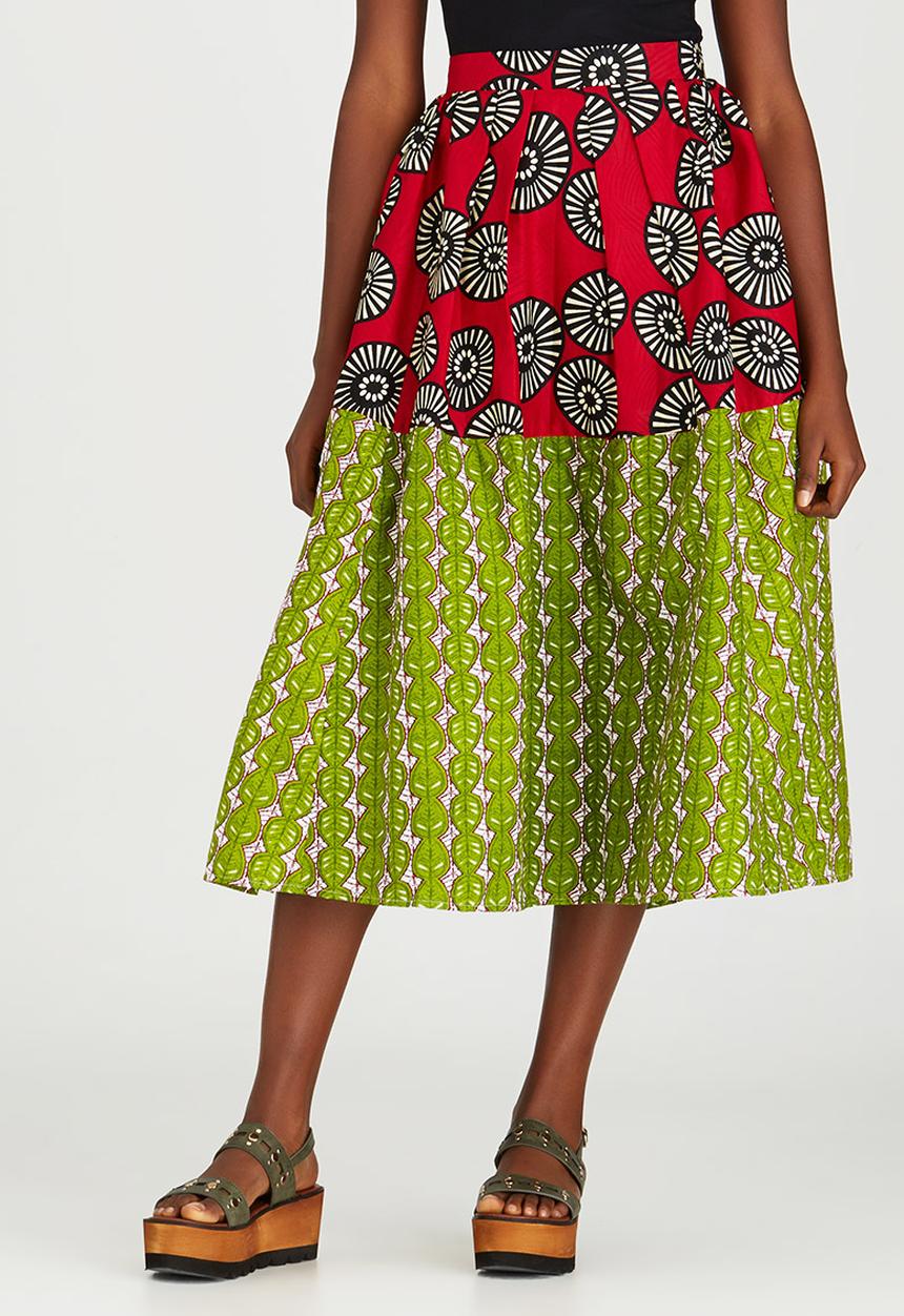 Loin Cloth & Ashes - Toba Full Circle Skirt Red