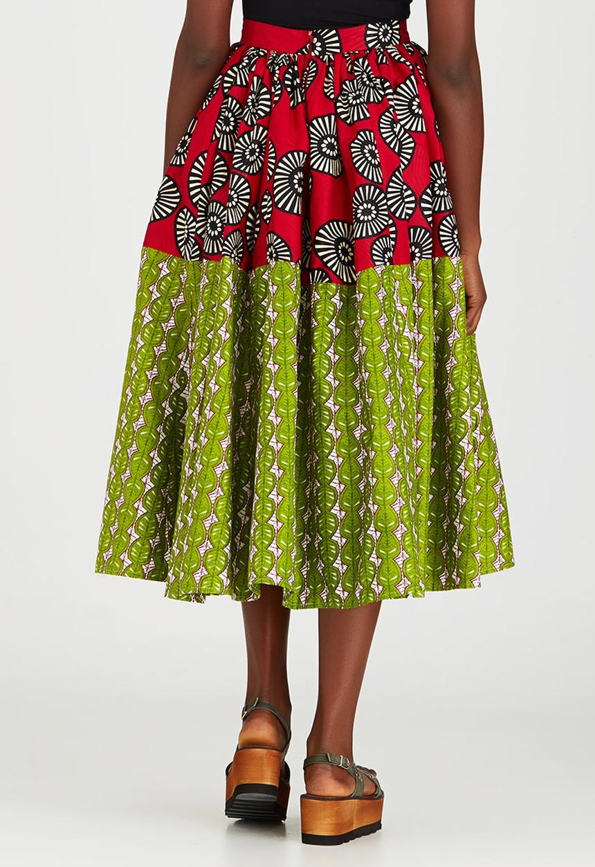 Loin Cloth & Ashes - Toba Full Circle Skirt Red