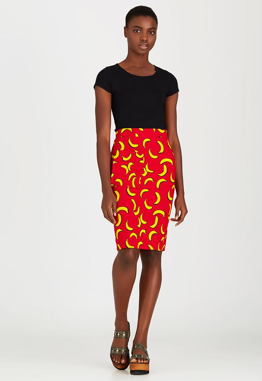 Loin Cloth & Ashes - Issa Pencil Skirt Red