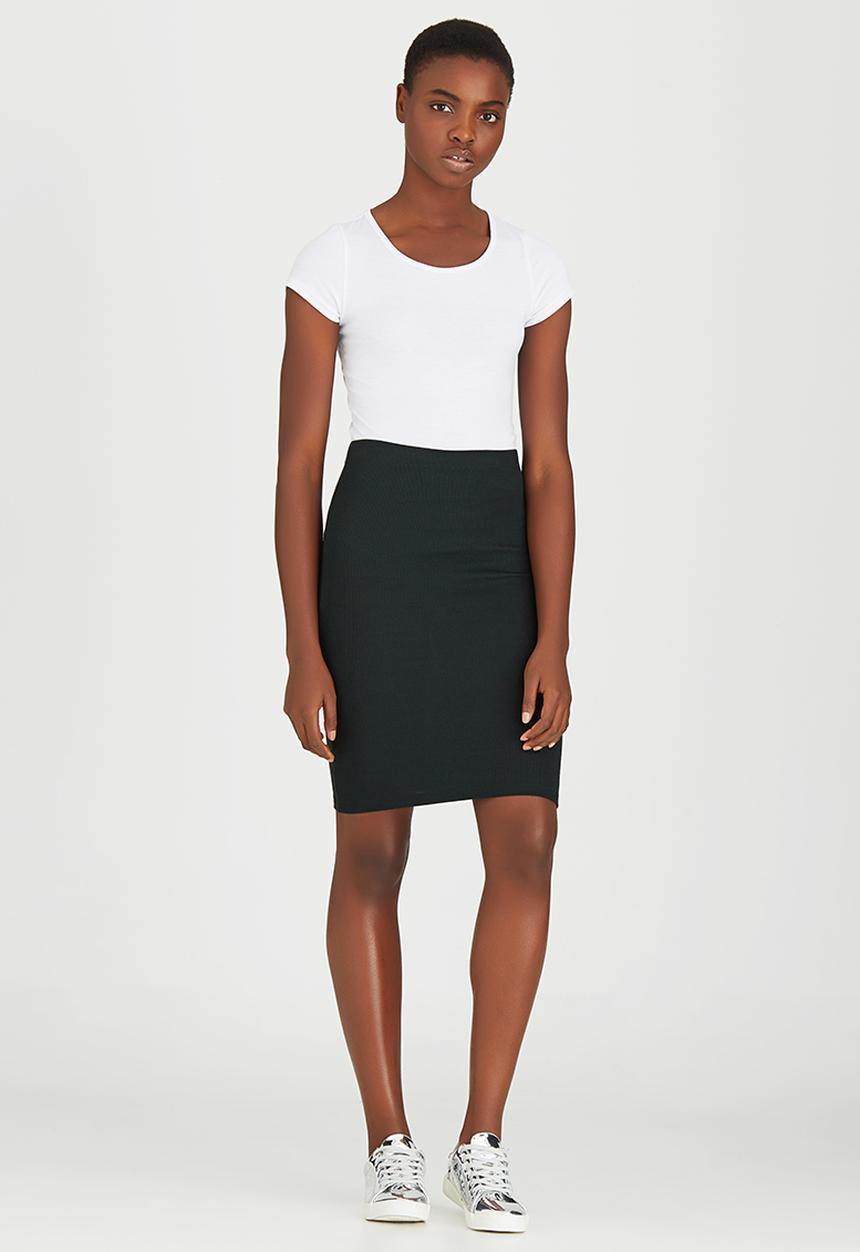 ONLY - Knee Length Essential Skirt Dark Green