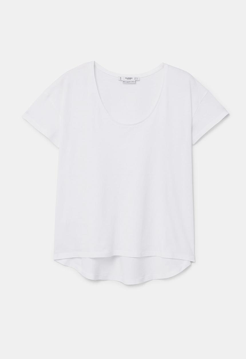 MANGO - Organic Cotton T-shirt White