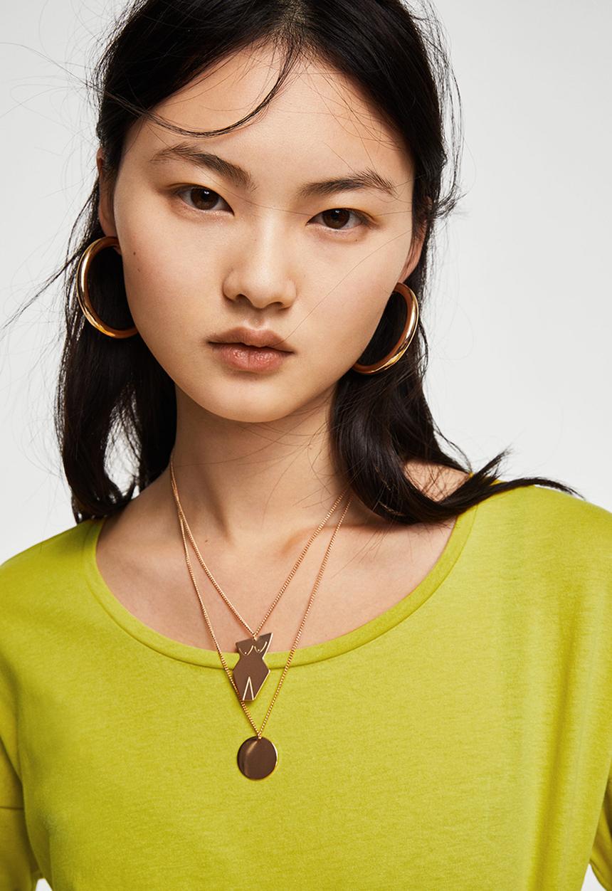 MANGO - Long Sleeve T-shirt Lime