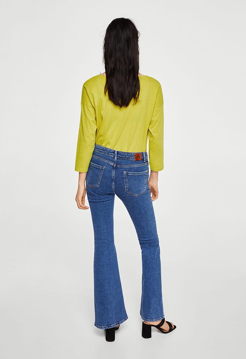 MANGO - Long Sleeve T-shirt Lime