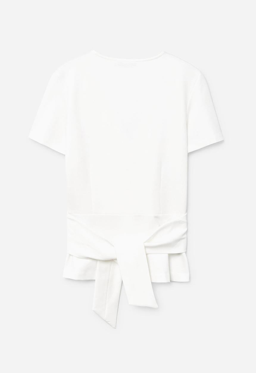 MANGO - Wrapped Panel T-shirt White