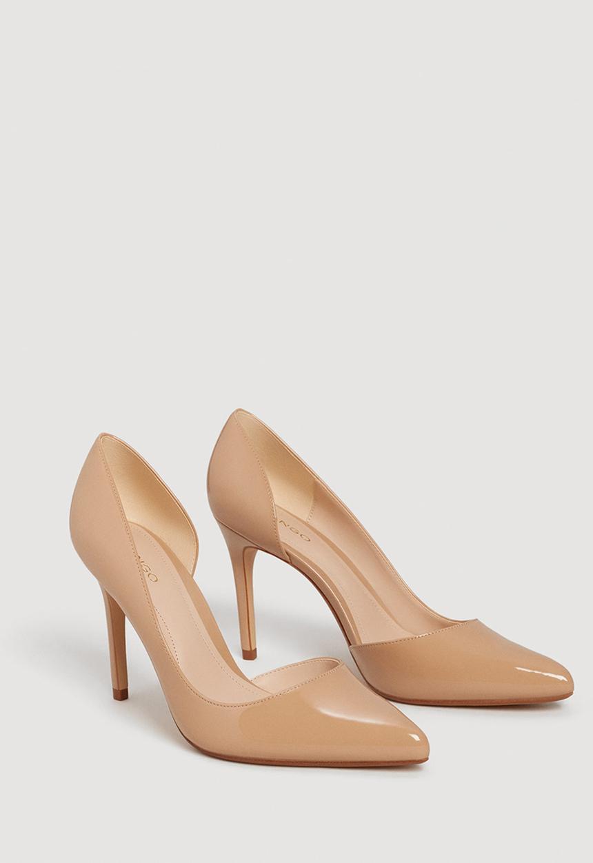 MANGO - Melania Patent Heels Nude