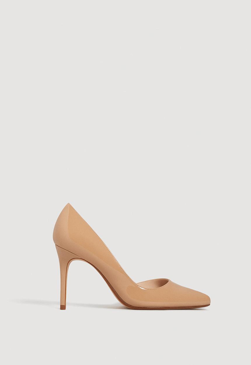 MANGO - Melania Patent Heels Nude