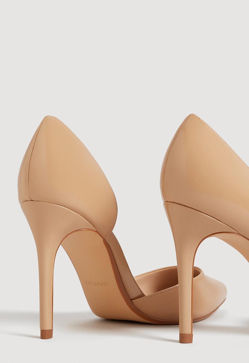 MANGO - Melania Patent Heels Nude