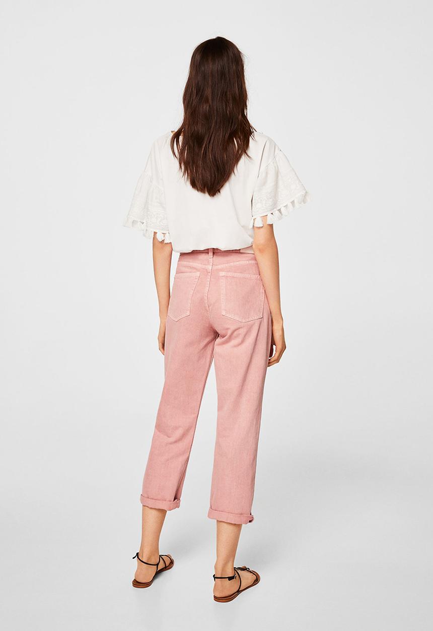 MANGO - Pom-pom T-shirt Off White