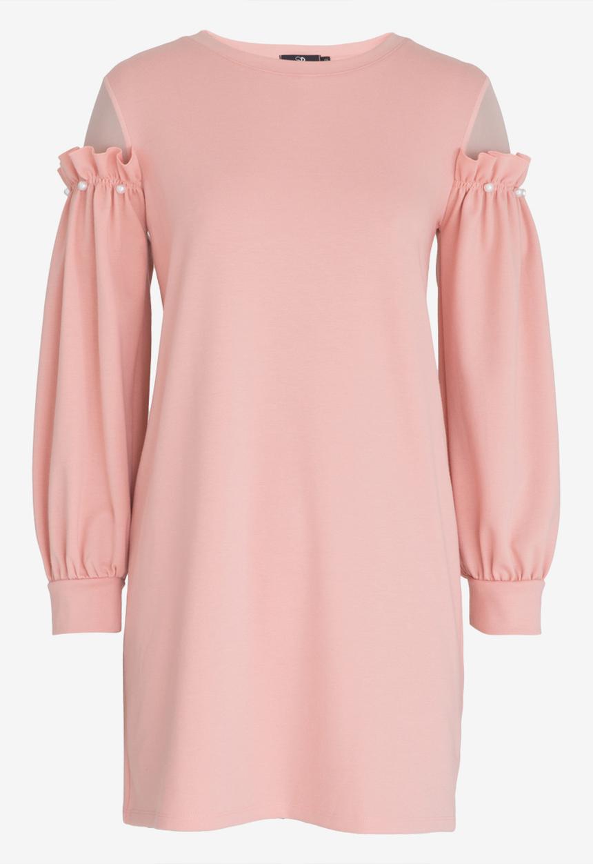 STYLE REPUBLIC - Pearl Detail Sweater Pale Pink