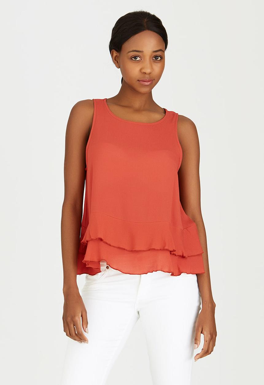 c(inch) - Frill Top Mid Brown