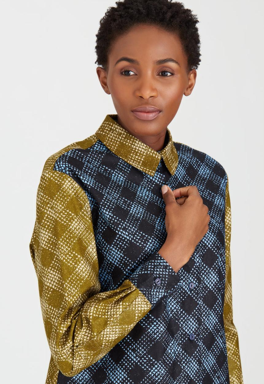 KISUA - Kivu Boyfriend Shirt Multi-colour