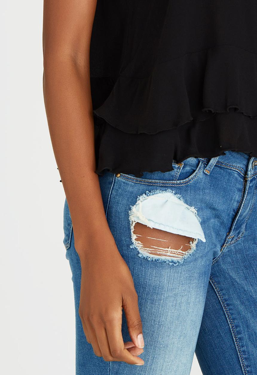 c(inch) - Frill Top Black
