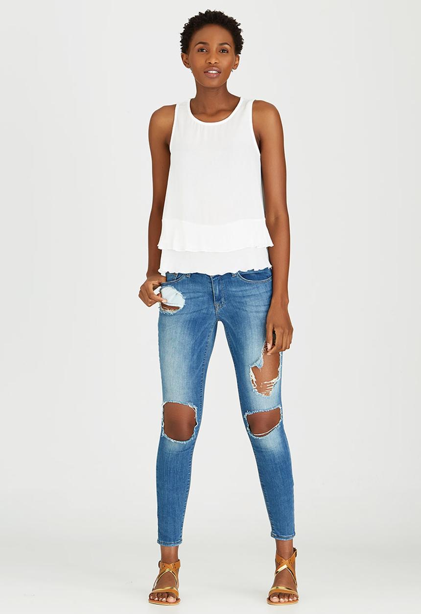 c(inch) - Frill Top White