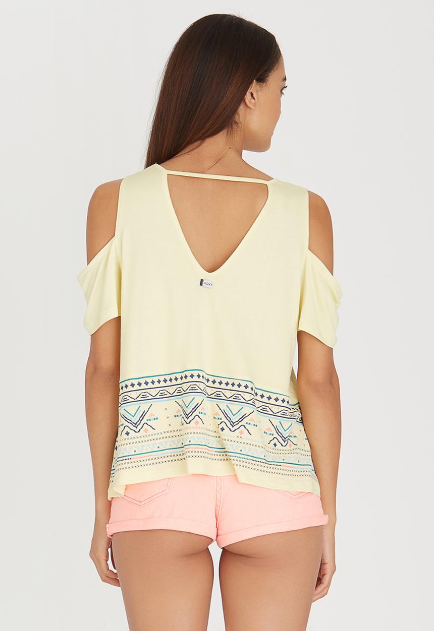 Roxy - Shadows and Light Tee Yellow