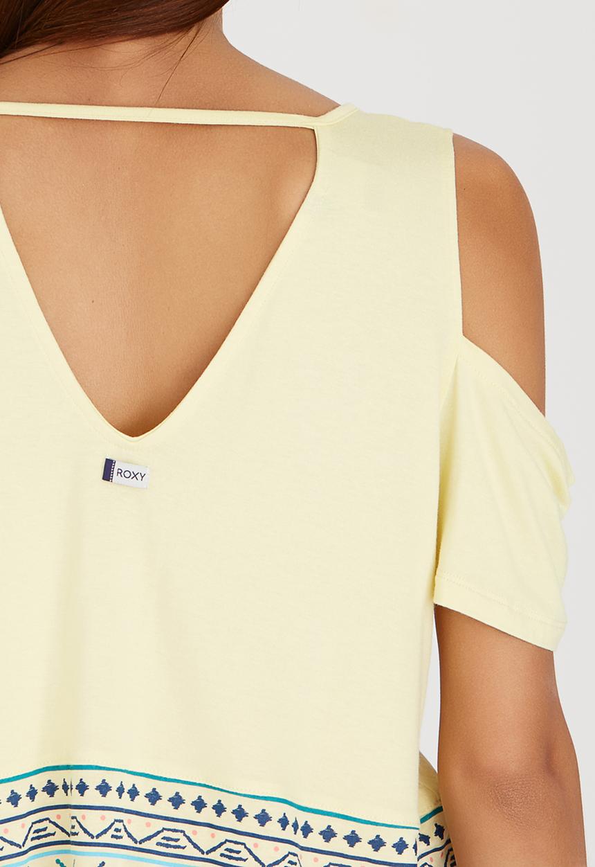 Roxy - Shadows and Light Tee Yellow