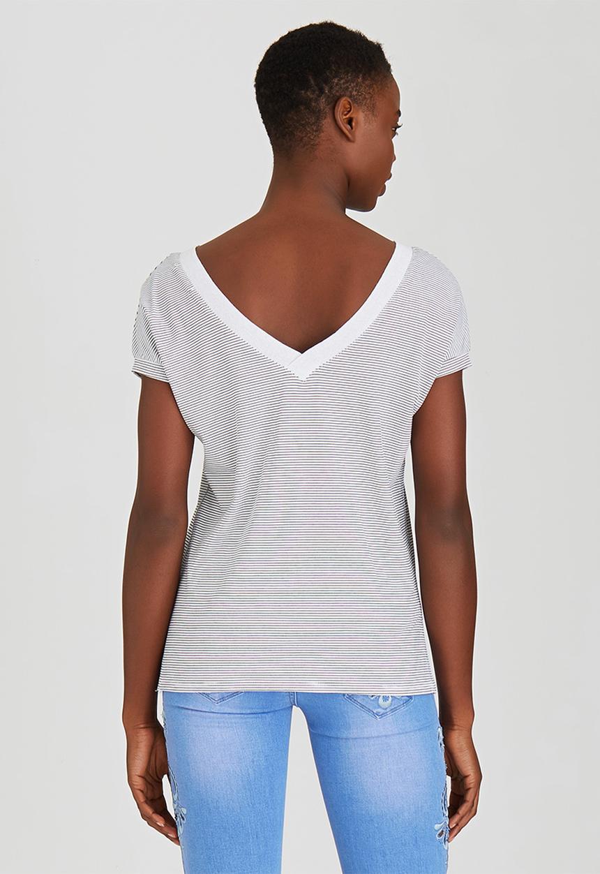 SISSY BOY - Bellamy Nouveau Tee Black and White