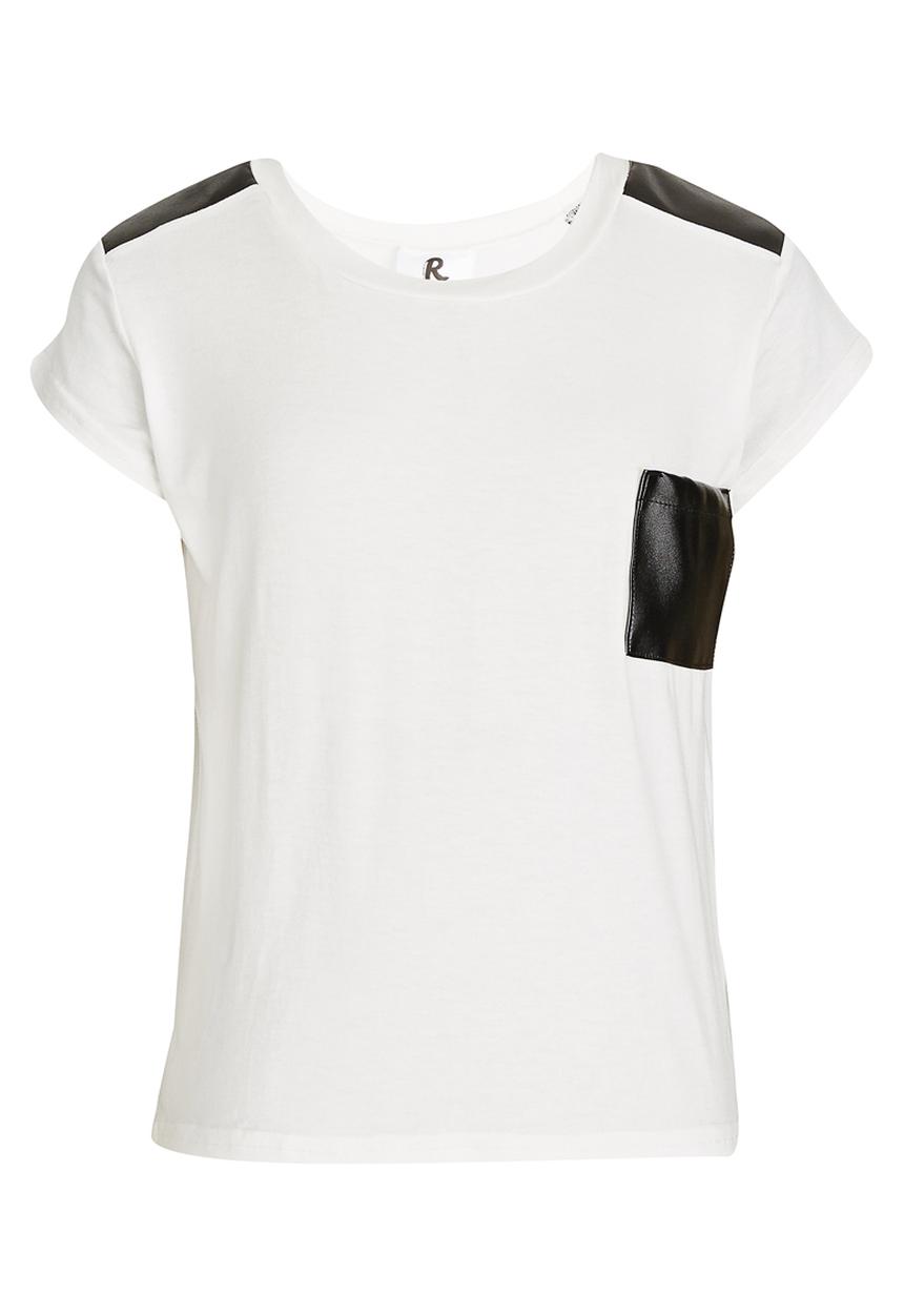 Rebel Republic - PU Insert Tee White