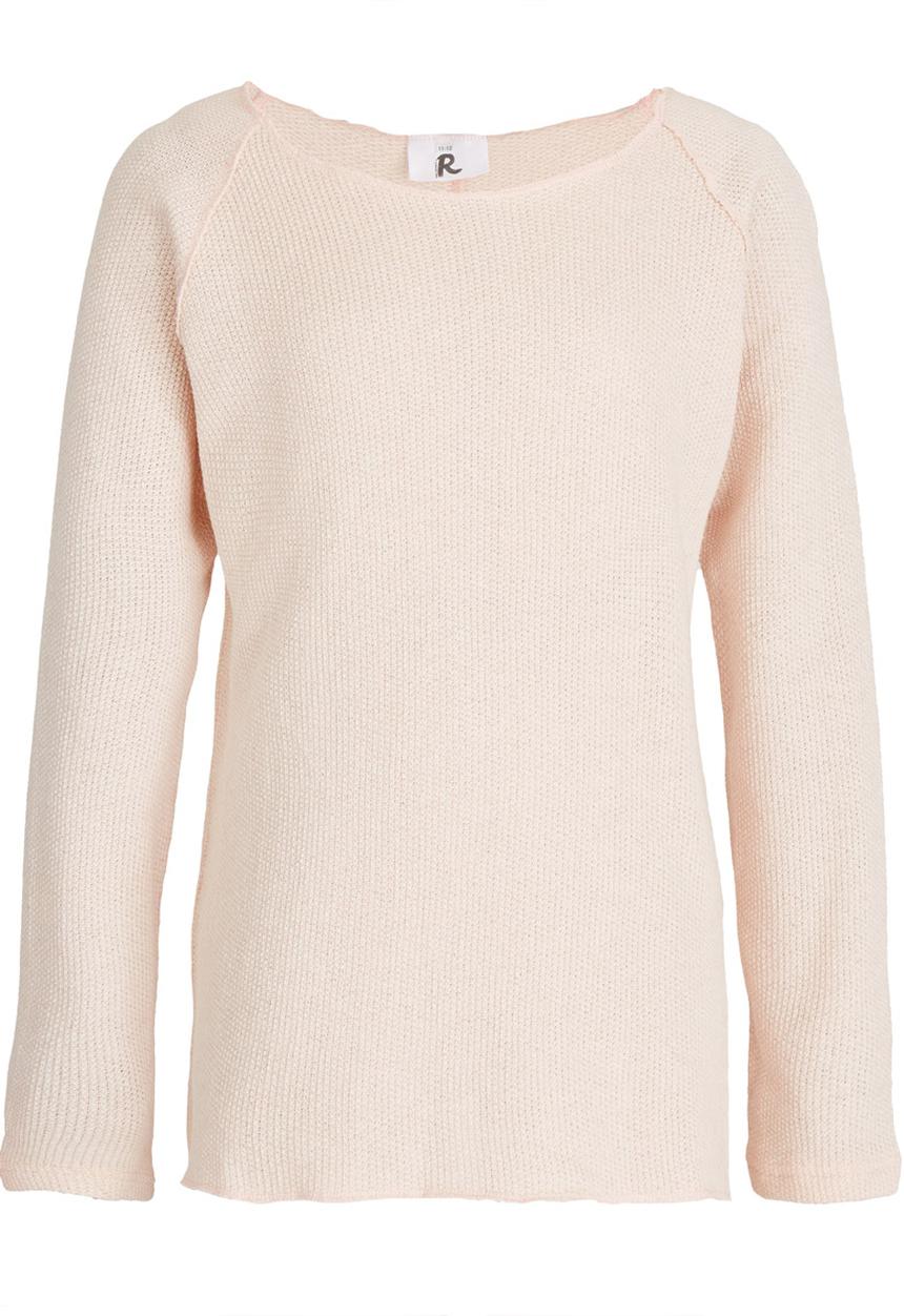 Rebel Republic - Raw Edge Sweater Pale Pink