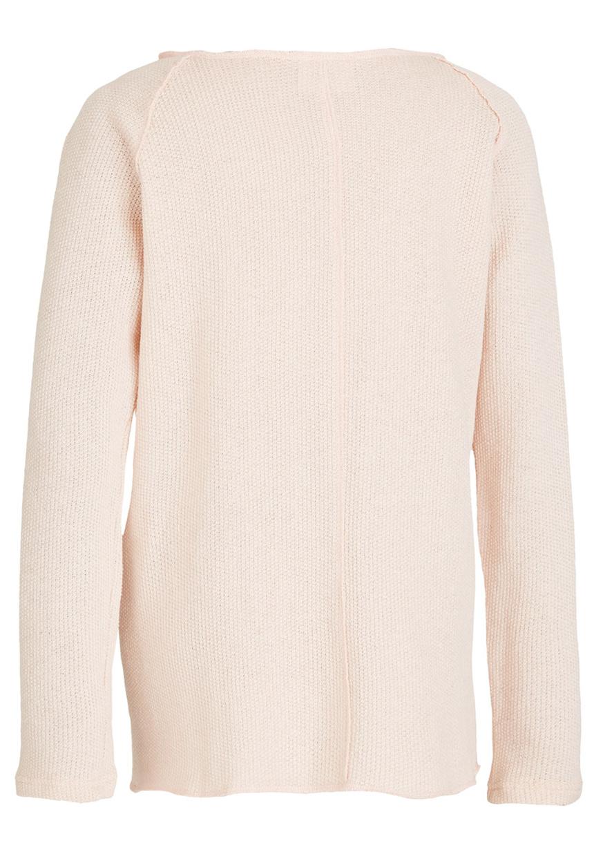 Rebel Republic - Raw Edge Sweater Pale Pink