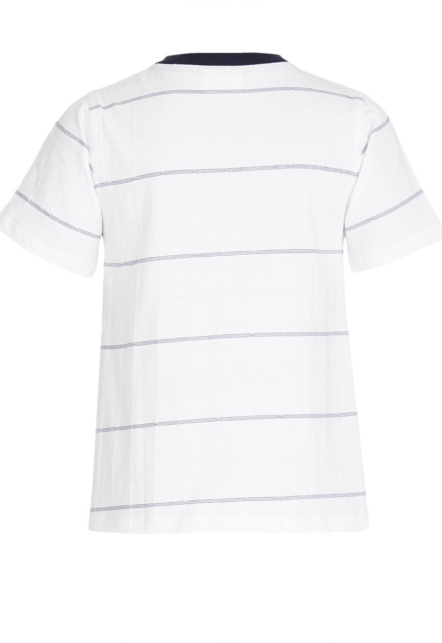 Rebel Republic - Henley Tee Blue and White