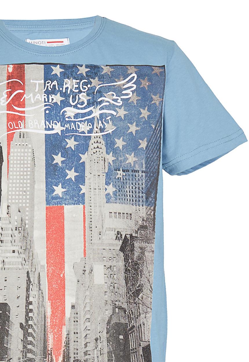 London Hub - Photo Print Shirt Blue