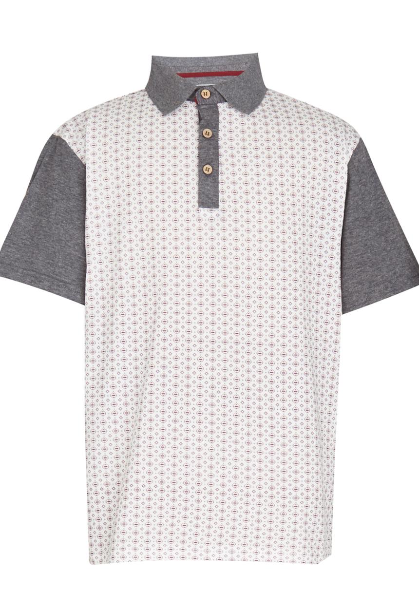 Retro Fire - Boys Mandarin Collar Tee Multi-colour