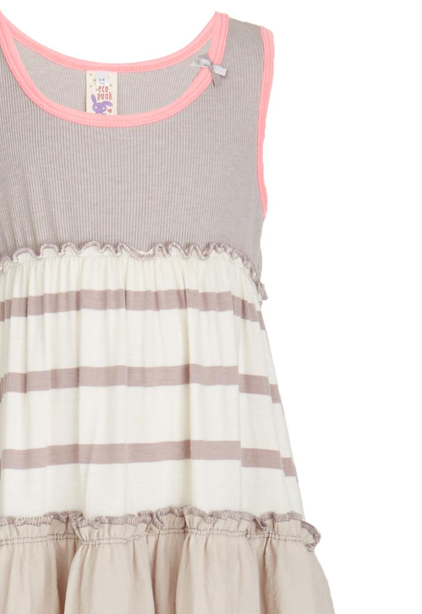 Eco Punk - Stripe Dress Stone