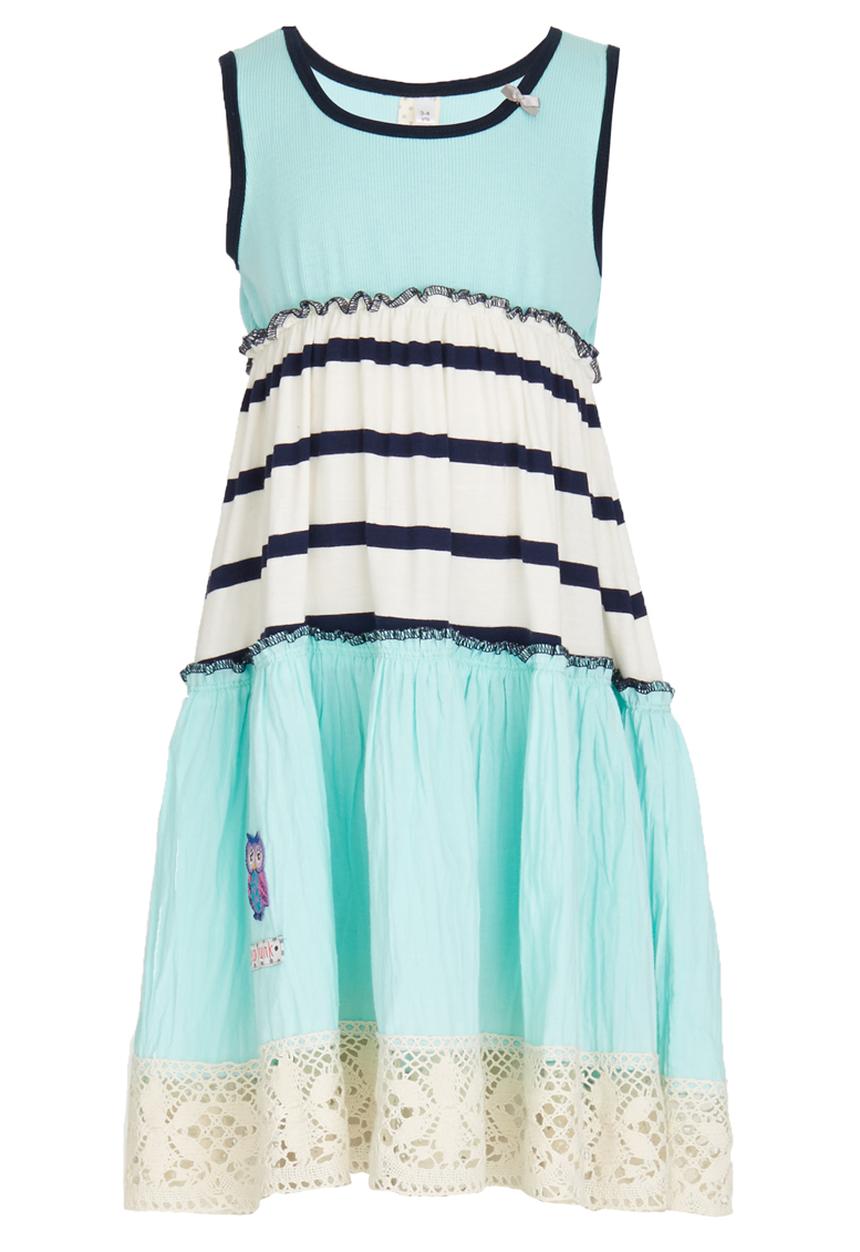Eco Punk - Stripe Dress Mid Green