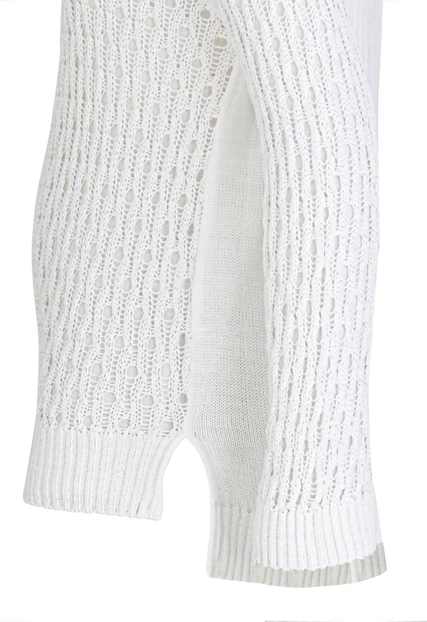 Rebel Republic - Lace Front Knit Cardigan White