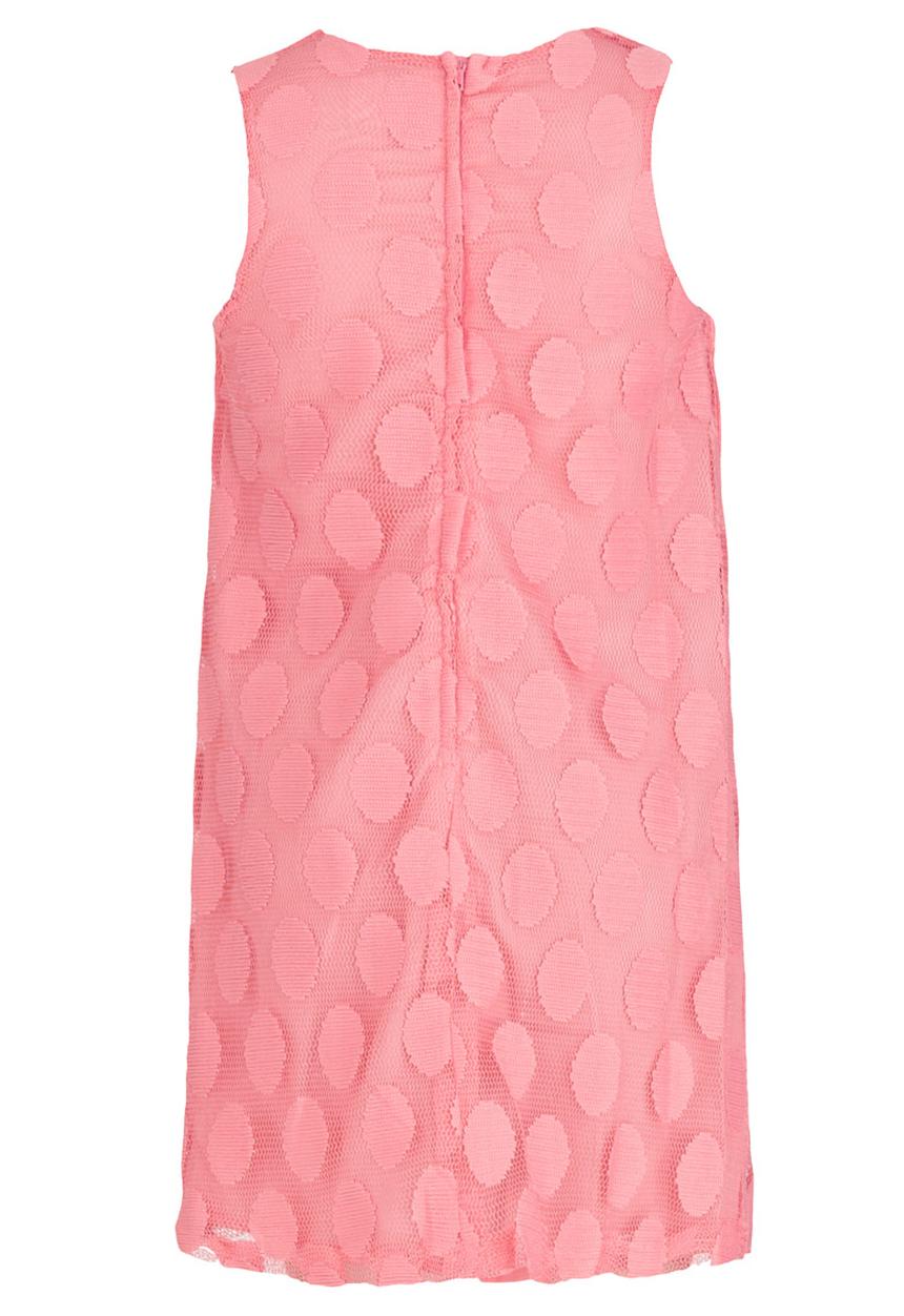Pop Candy - Spotted Sleeveless  Dress Coral