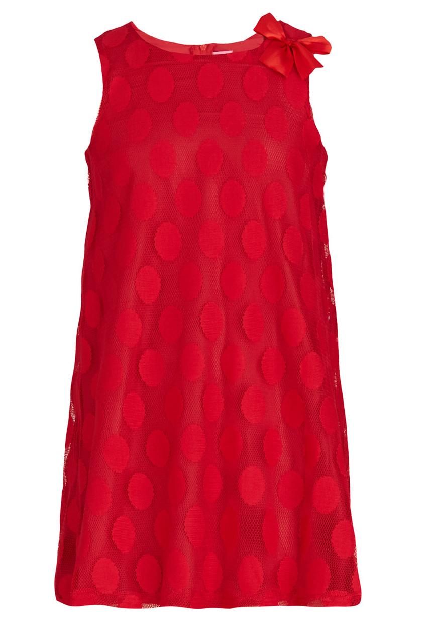 Pop Candy - Spotted Sleeveless  Dress Red