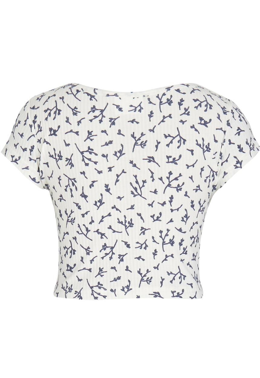 Rebel Republic - Cropped Printed Top Multi-colour