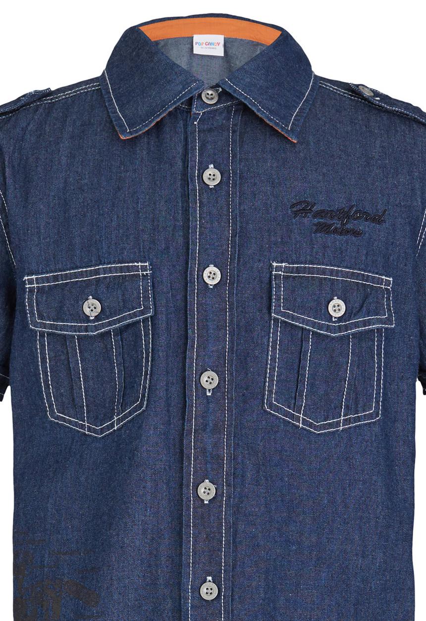 Pop Candy - Denim Shirt Navy