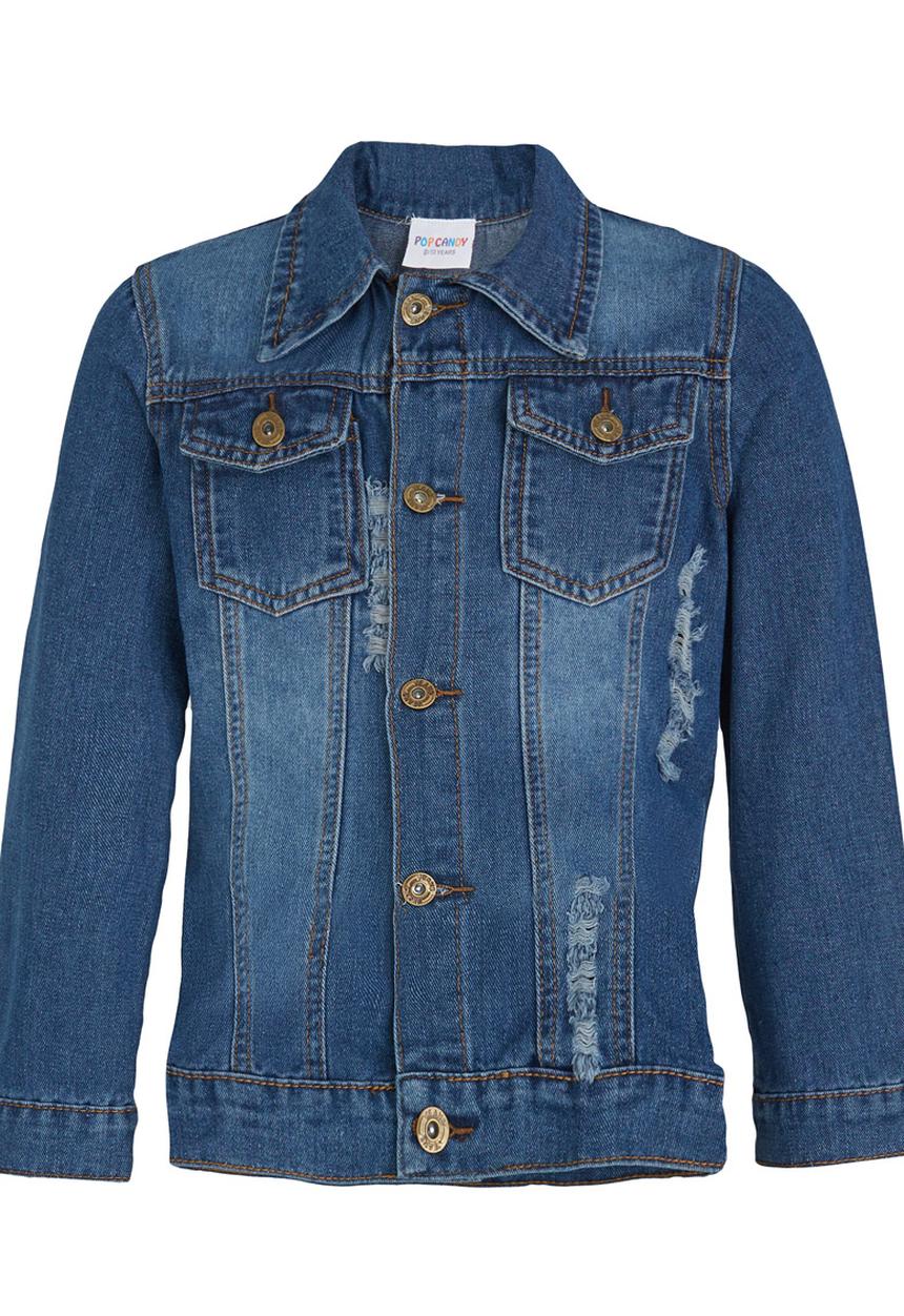 Pop Candy - Denim  Jacket Mid Blue