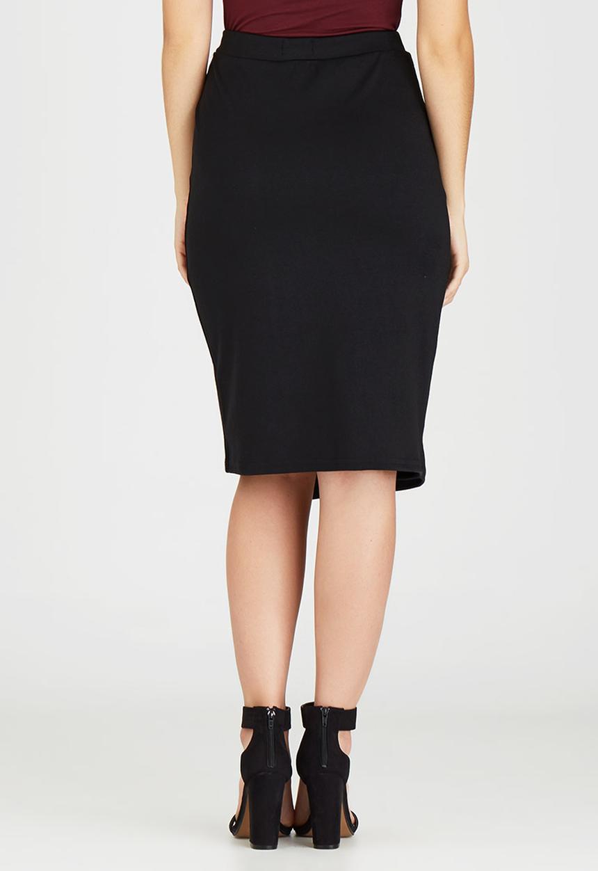 edit - Wrap Skirt Black