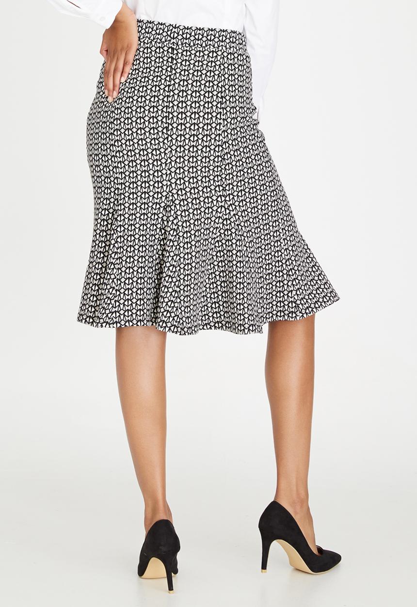 edit - Pencil Skirt Black and White