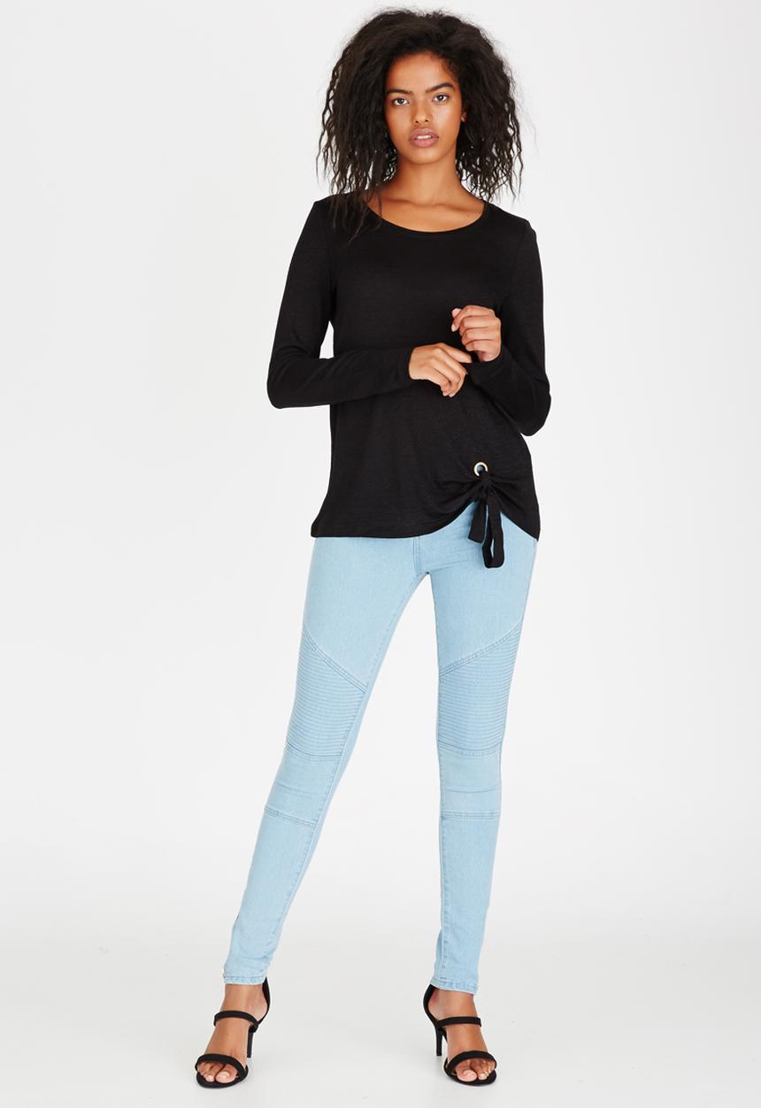 ONLY - Jessie Knot Detail Top Black