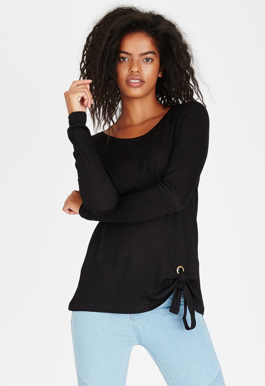 ONLY - Jessie Knot Detail Top Black