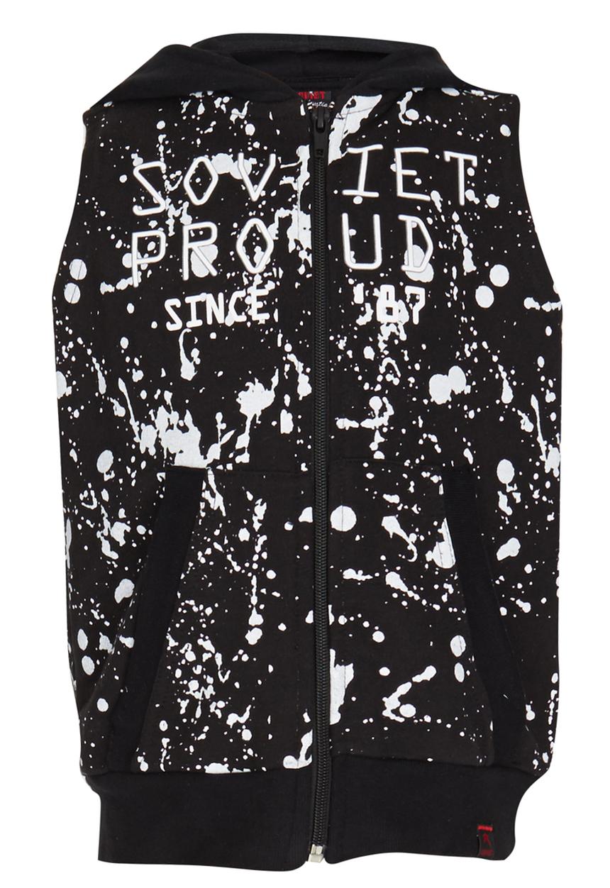 SOVIET - Sleeveless Hoody Black
