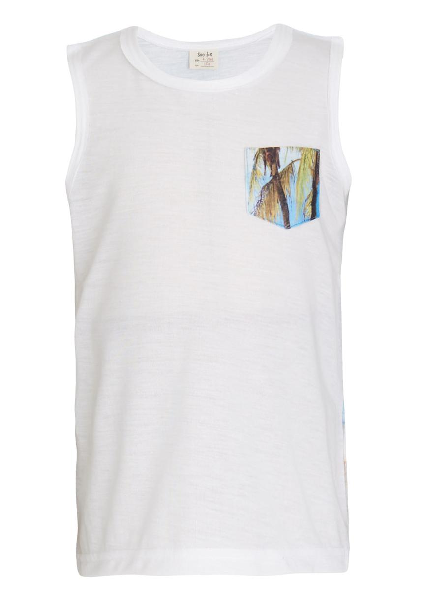 Soobe - Palm Trees Athlette Vest White