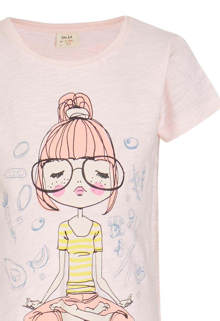 Soobe - Printed T-shirt Pale Pink