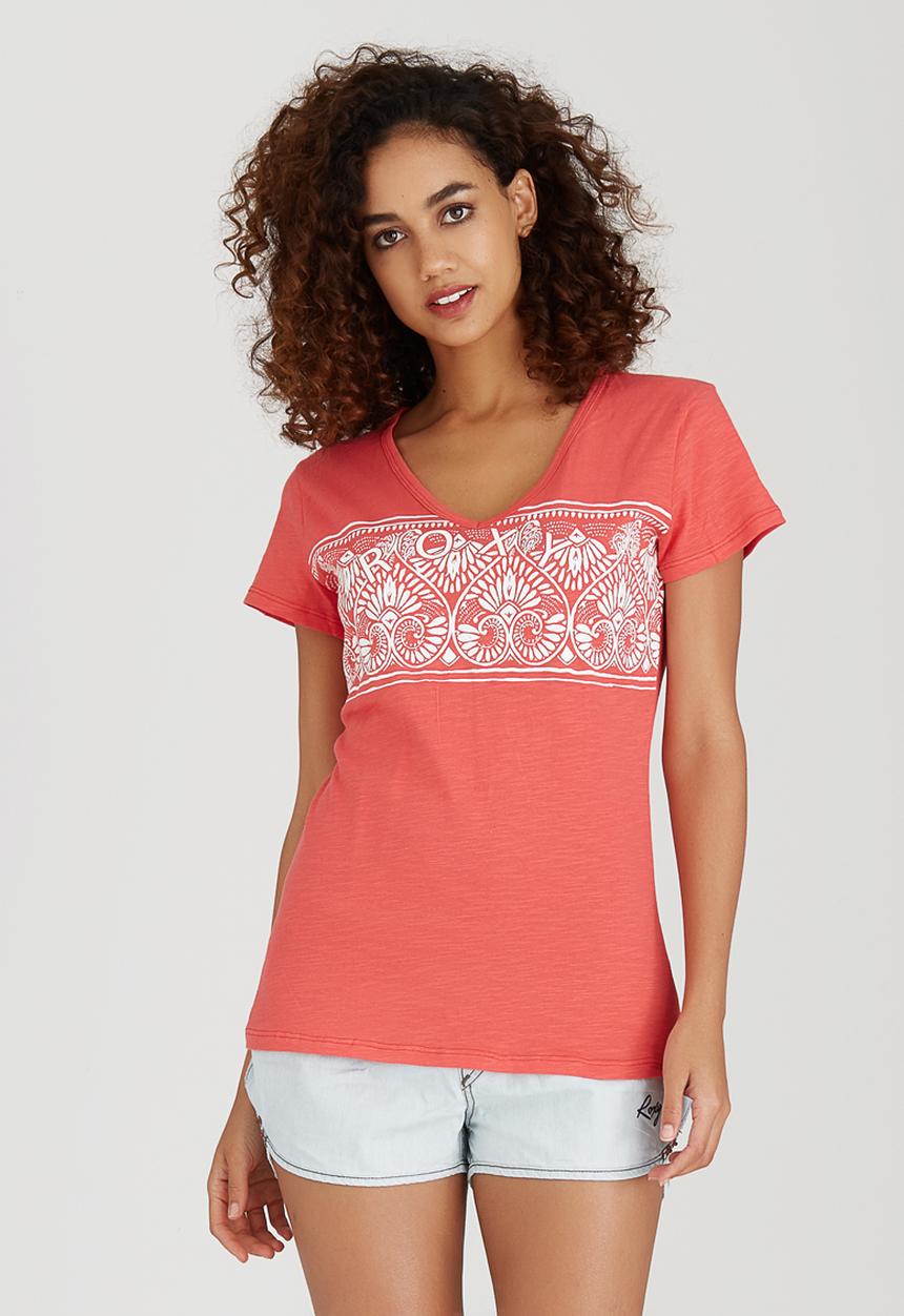 Roxy - Valencia Printed Tee Mid Pink