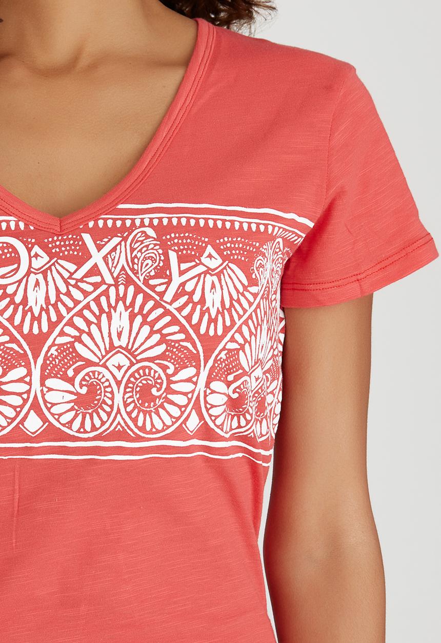 Roxy - Valencia Printed Tee Mid Pink