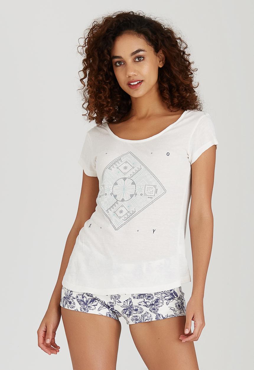 Roxy - Pointellism Tee Off White
