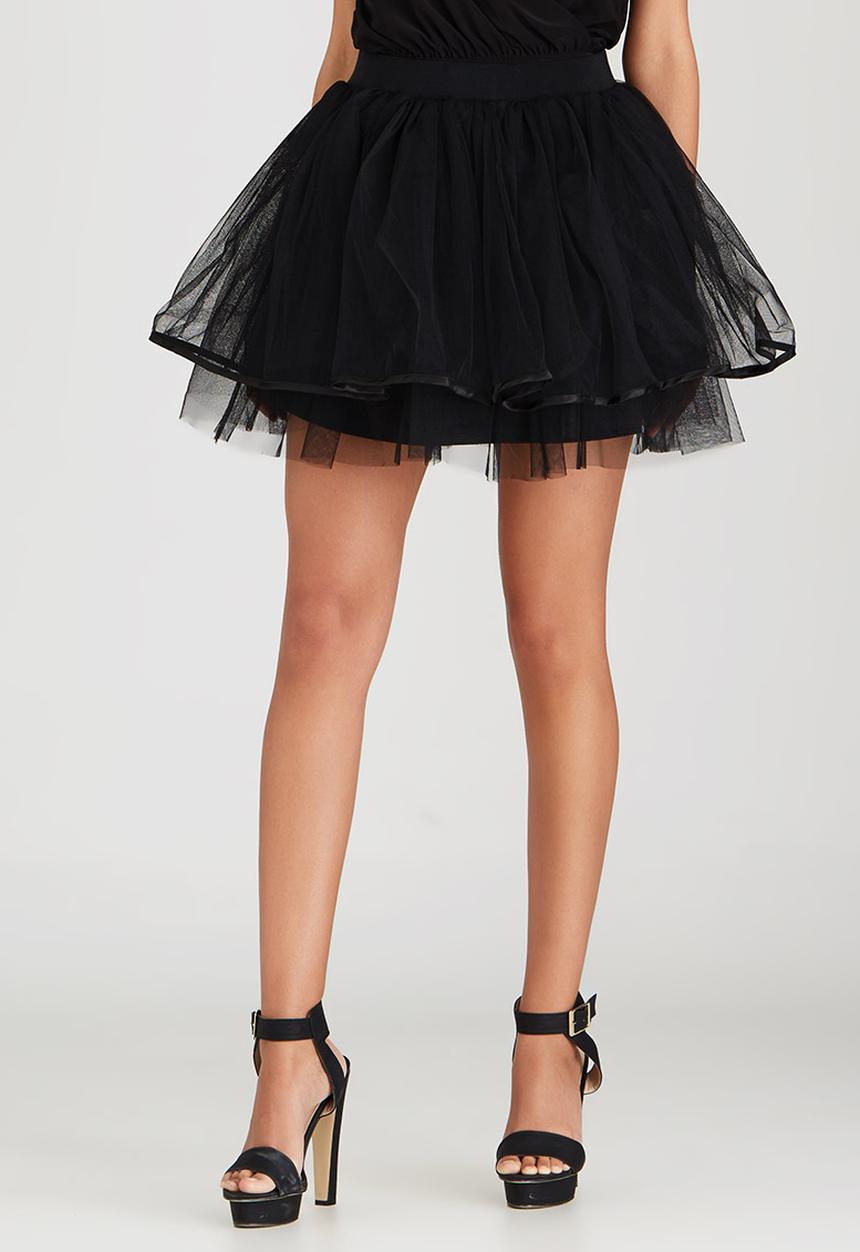 BoohooDNU - Tulle Mini Skirt Black