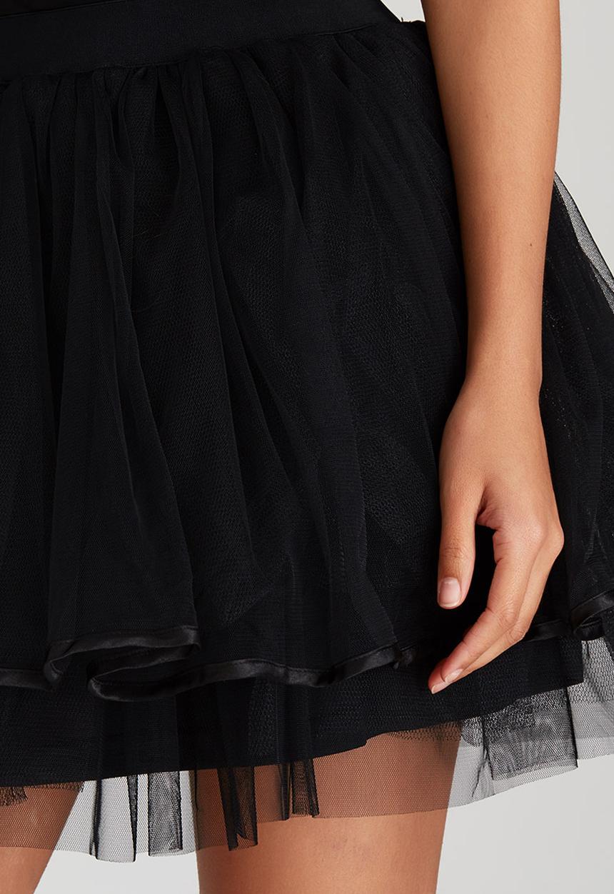 BoohooDNU - Tulle Mini Skirt Black