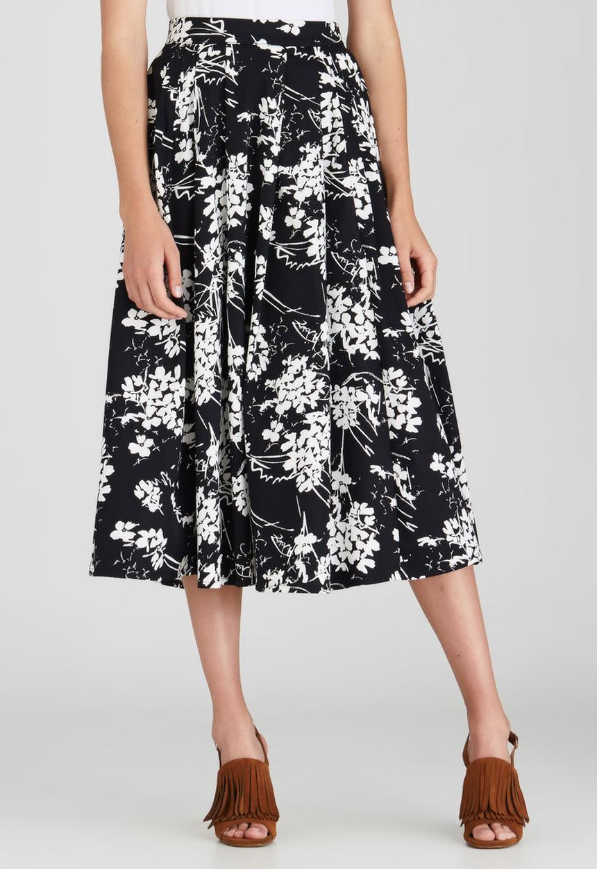 STYLE REPUBLIC - Fit&Flare Skirt Black and White