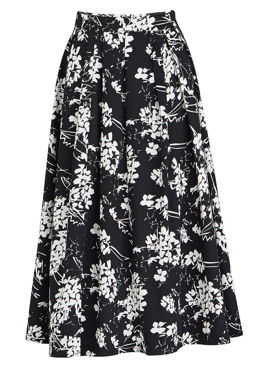 STYLE REPUBLIC - Fit&Flare Skirt Black and White