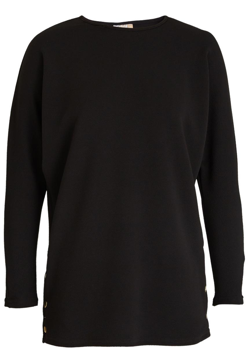 edit - Button Side Detail Tunic Black
