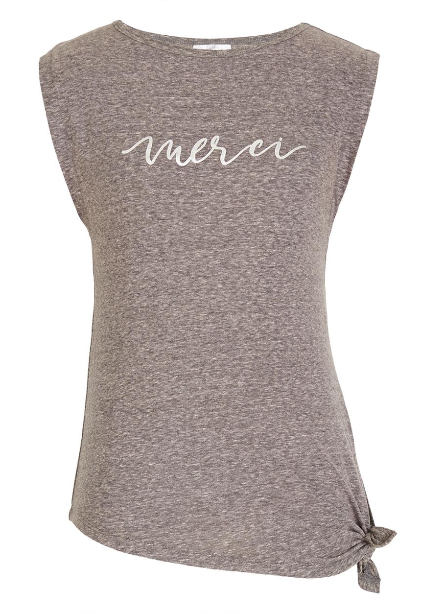 Rebel Republic - Side Tie Top Grey